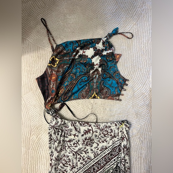 New Free People Ingrid Midi Dress Size 12 - Picture 8 of 10